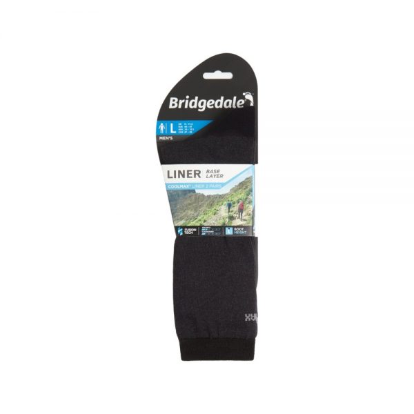 Bridgedale "Coolmax" juodos kojinės